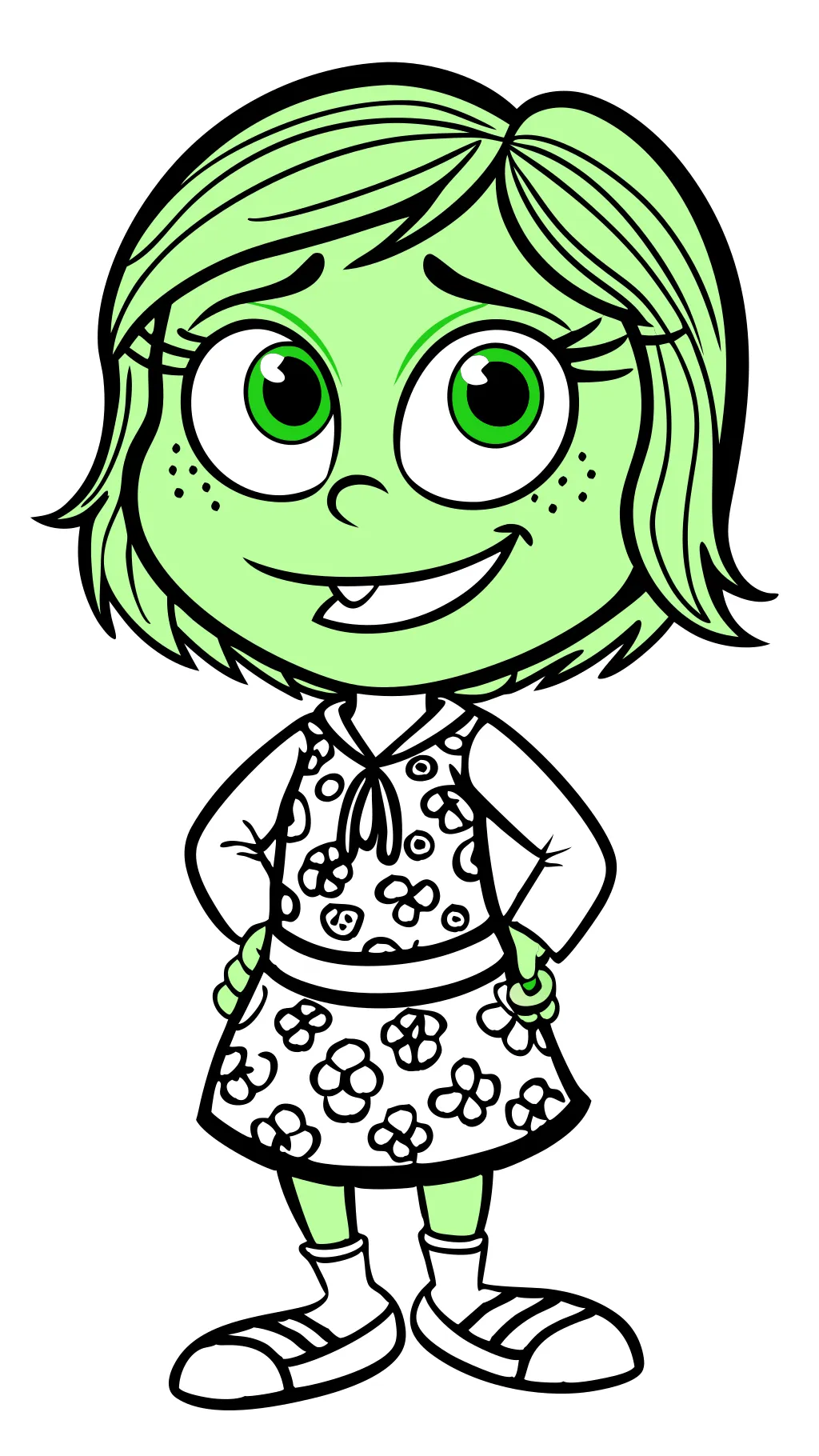 inside out disgust coloring pages